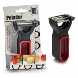 Set of Peelers Black Red Steel Natural rubber polypropylene 11 x 17,5 x 4,5 cm 13 x 4,5 x 7 cm