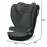 Car Chair Cybex SOLUTION B3 I-FIX Grey II (15-25 kg) III (22 - 36 kg) Children's ECE R129/04