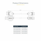 USB Cable Startech DP21-3M-DP40-CABLE Black 3 m