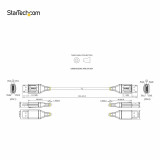 USB Cable Startech DP14VMM1F Black 30 cm