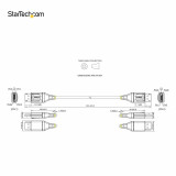 USB Cable Startech DP14VMM1F Black 30 cm