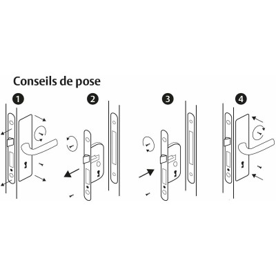 Mortise lock Yale Y60R-A40/N 6,75 x 2 x 23 cm Steel