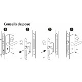 Mortise lock Yale Y60R-A40/N 6,75 x 2 x 23 cm Steel