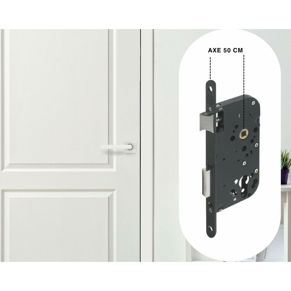Mortise lock Yale Y60R-A50/N Steel 7,7 x 2 x 23 cm