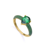 Ladies' Ring Viceroy 15122A014-32 Golden Green 14