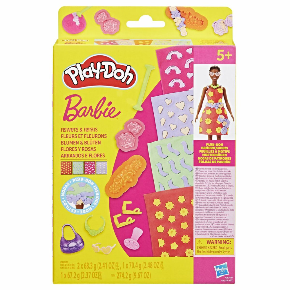 Modelling Clay Game Play-Doh Barbie FLowers & Florals Multicolour