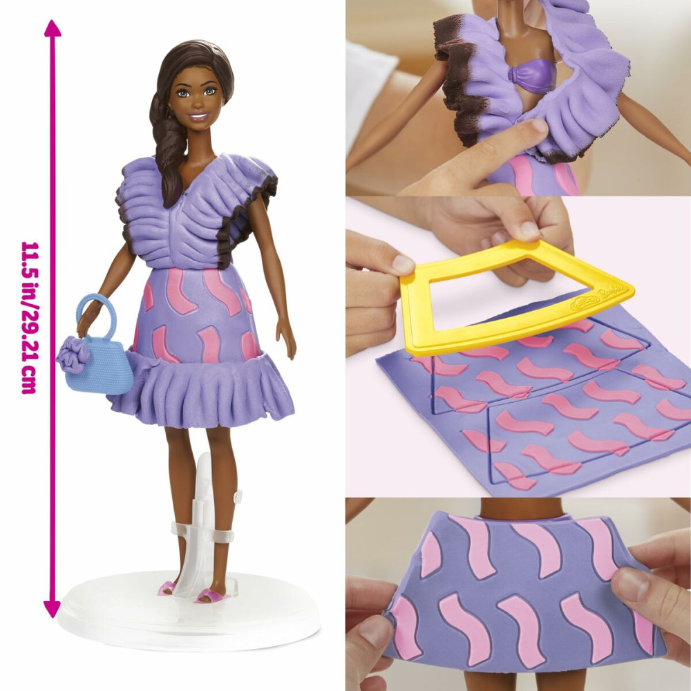 Modelling Clay Game Play-Doh Barbie Fashionista Ruffles Multicolour 730 g