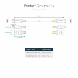 USB Cable Startech HDMI2-CABLE-4K60-10W White 3 m