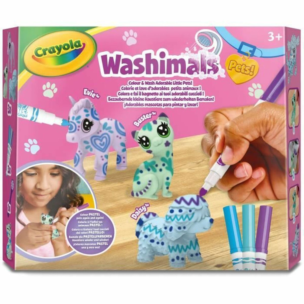 Drawing Set Crayola Washimals (3 Pieces) (3 Units)
