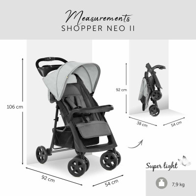 Baby's Pushchair Hauck Black Grey
