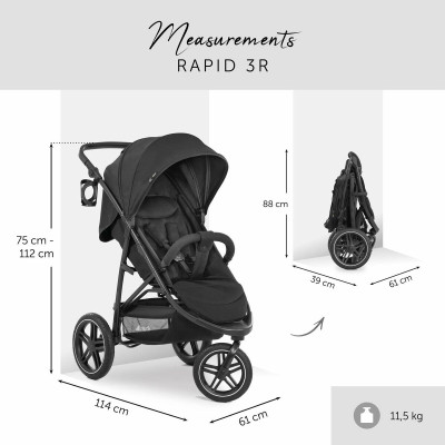 Baby's Pushchair Hauck Black