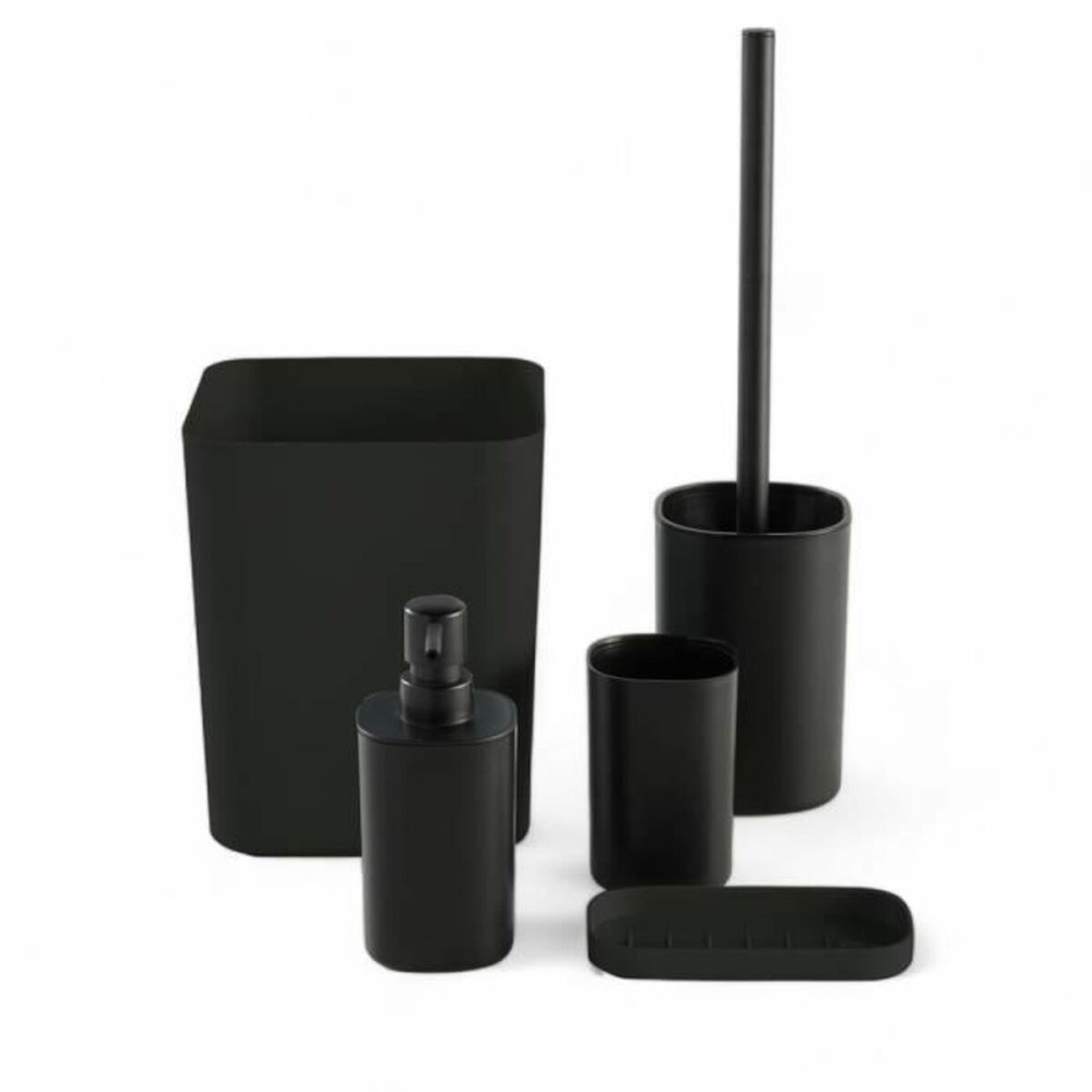 Bath Set TODAY HOY Black Plastic Modern (5 Units)