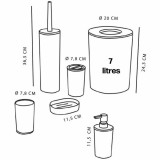 Bath Set TODAY HOY Pink Plastic Modern (6 Units)