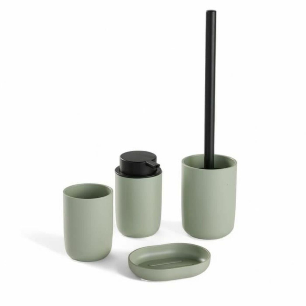Bath Set TODAY HOY Green Plastic Modern 4 Pieces (4 Units)