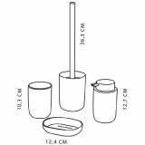 Bath Set TODAY HOY White Plastic Modern 4 Pieces (4 Units)