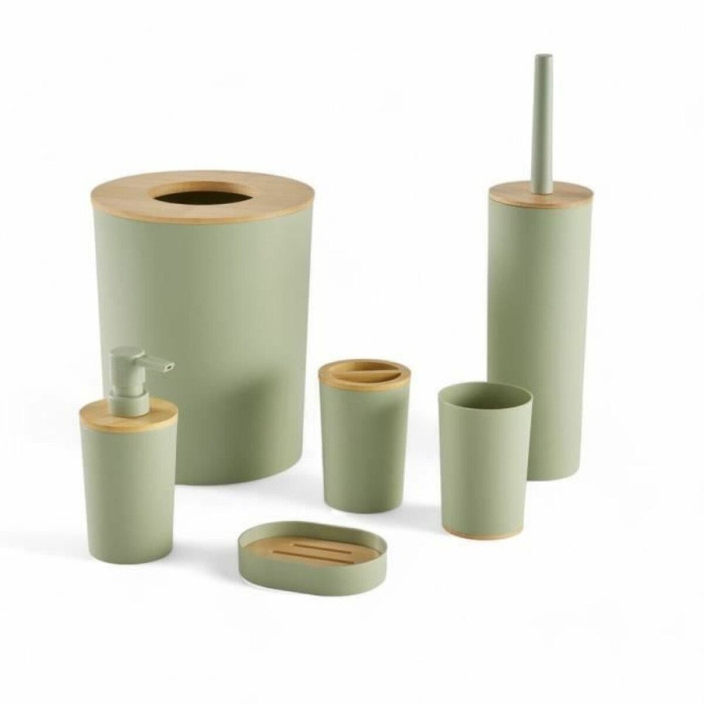 Bath Set TODAY HOY Green Plastic Modern (6 Units)