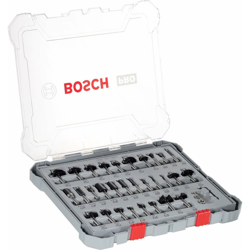 Multipurpose router bit set BOSCH 2607017475 30 Pieces