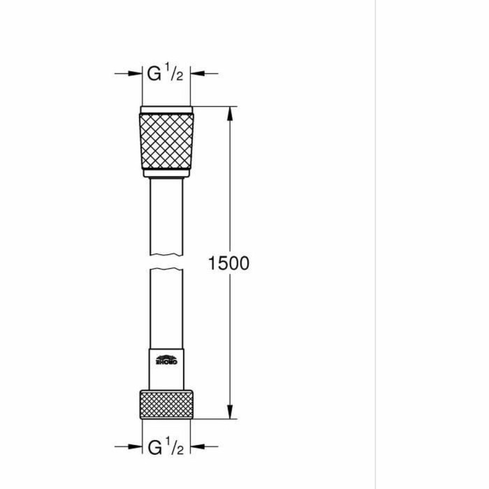 Shower Rose Grohe Black