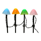 Decorative light for plants Lumineo 491763 Multicolour Mini Mushroom (20 Units)