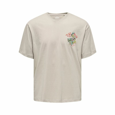 Short-sleeve Sports T-shirt Only & Sons Onsdisney Life Rlx Beige
