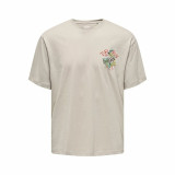 Short-sleeve Sports T-shirt Only & Sons Onsdisney Life Rlx Beige
