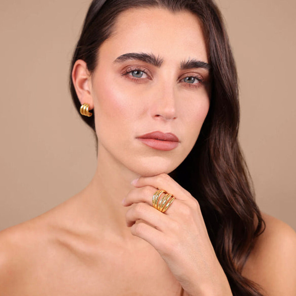 Ladies' Ring Etrusca WSET00870.YG-18 Golden 18