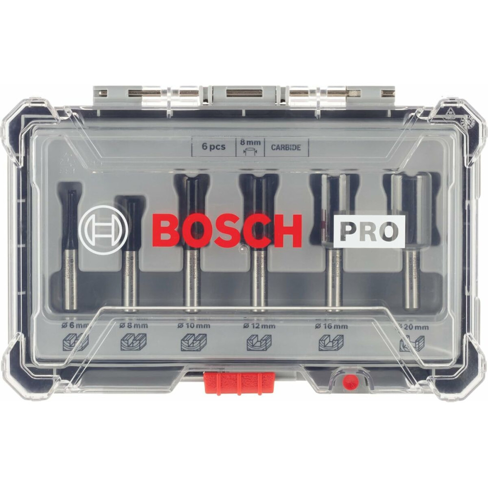 Multipurpose router bit set BOSCH 6 Pieces