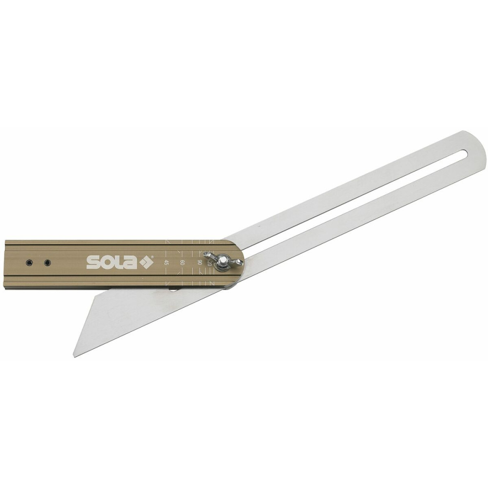 Bevel square with angle graduations SOLA VSTG 250 mm