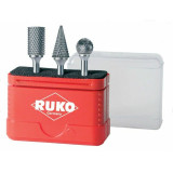 Multipurpose router bit set RUKO Hard metal (HM) 3 Units