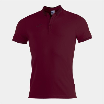 Men’s Short Sleeve Polo Shirt Joma Sport Bali II Maroon L