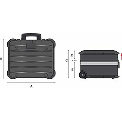 Tool Case GT Line Metal Aluminium Polyethylene