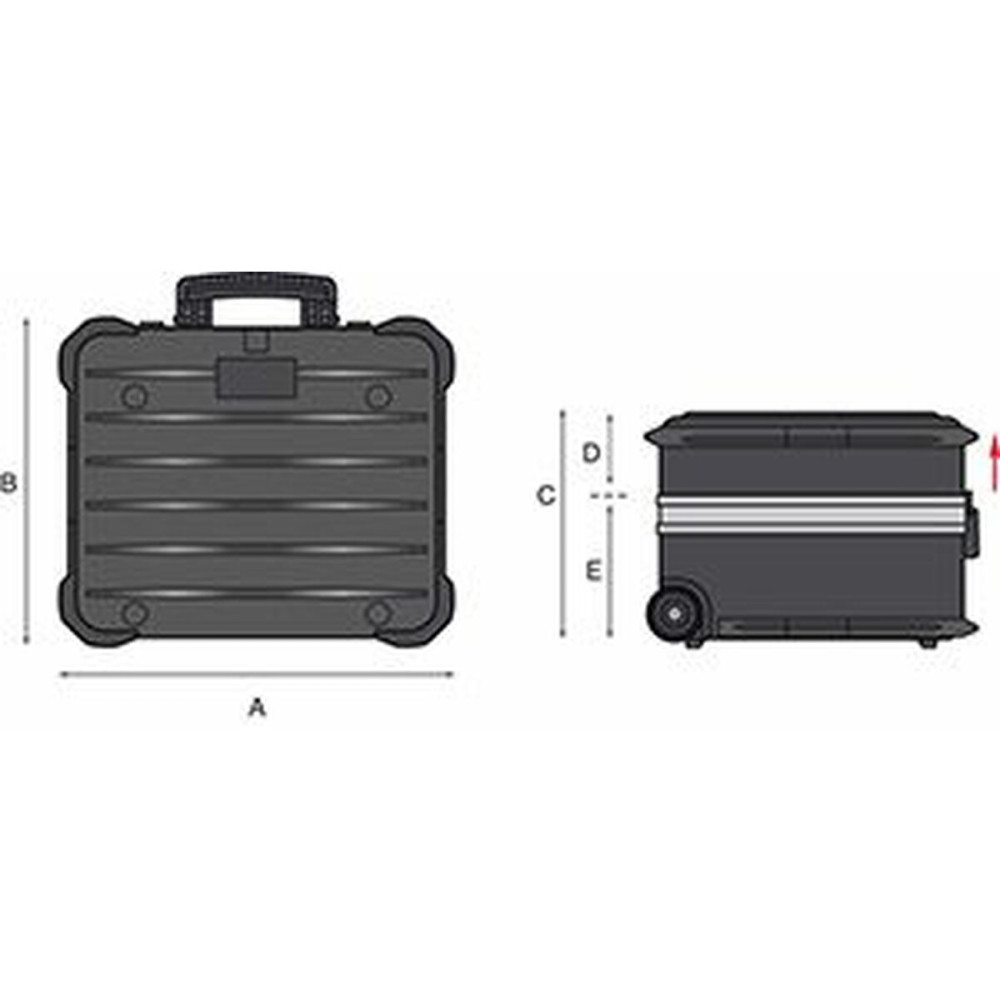 Tool Case GT Line Metal Aluminium Polyethylene