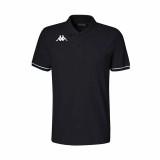 Men’s Short Sleeve Polo Shirt Kappa Kappa Barli Black 4XL