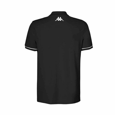 Men’s Short Sleeve Polo Shirt Kappa Kappa Barli Black 4XL