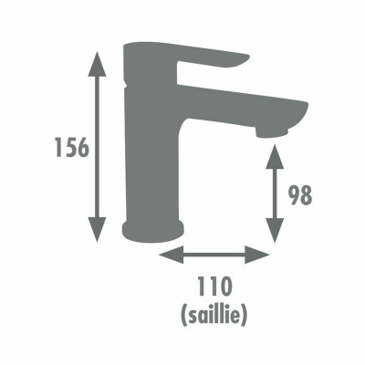 Mixer Tap Edouard Rousseau MILK Graphite