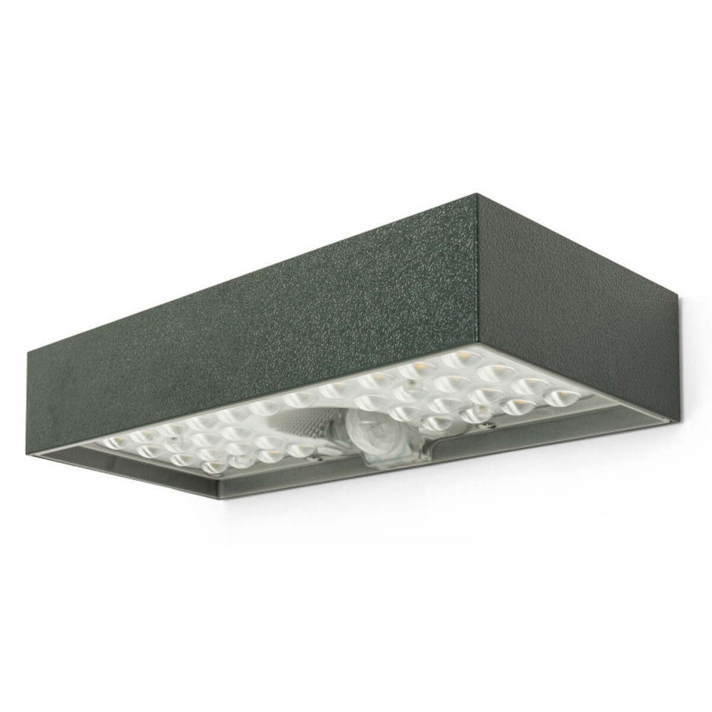 Wall Light Velamp TEGEL Black Polycarbonate 6 W 800 lm (4000 K)