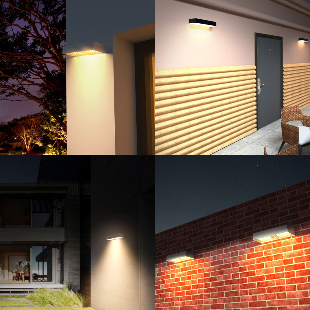 Wall Light Velamp TEGEL Black Polycarbonate 6 W 800 lm (4000 K)