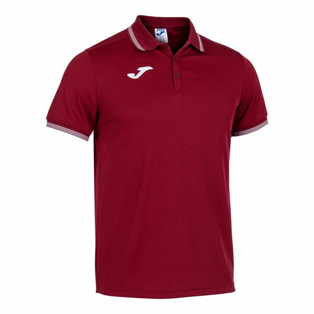 Men’s Short Sleeve Polo Shirt Joma Sport Campus III Maroon L