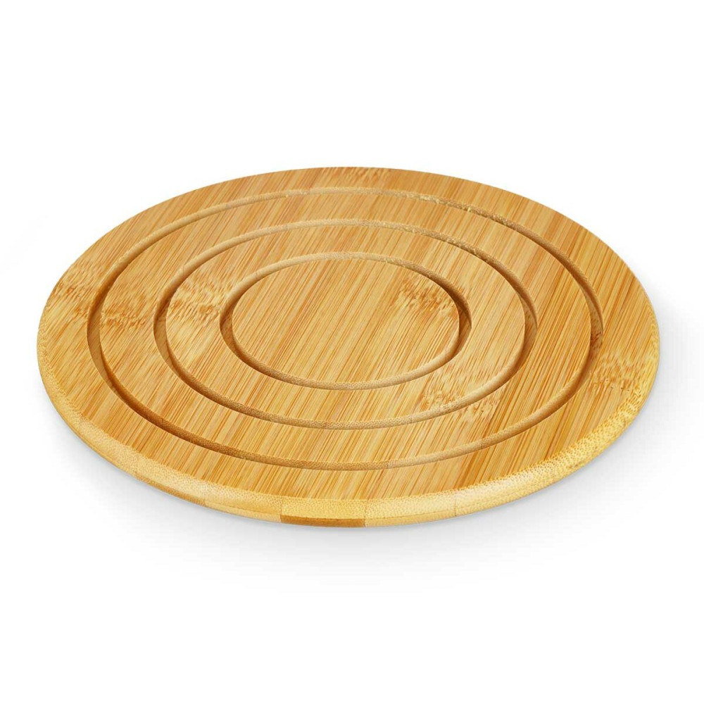 Table Mat Kinvara Natural Bamboo Circular 19 x 1 x 19 cm (24 Units)