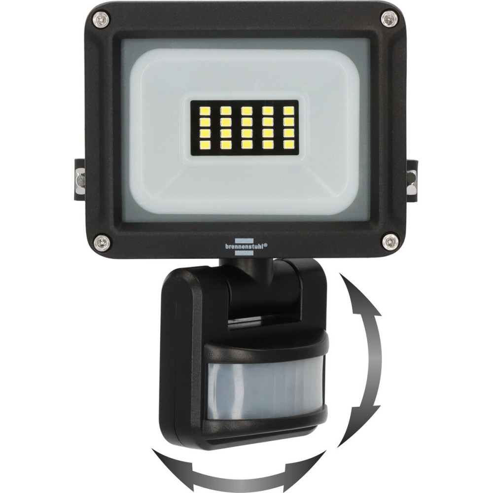 LED spotlight Brennenstuhl JARO D 10 W 1150 Lm Black Motion Detector (6500 K)