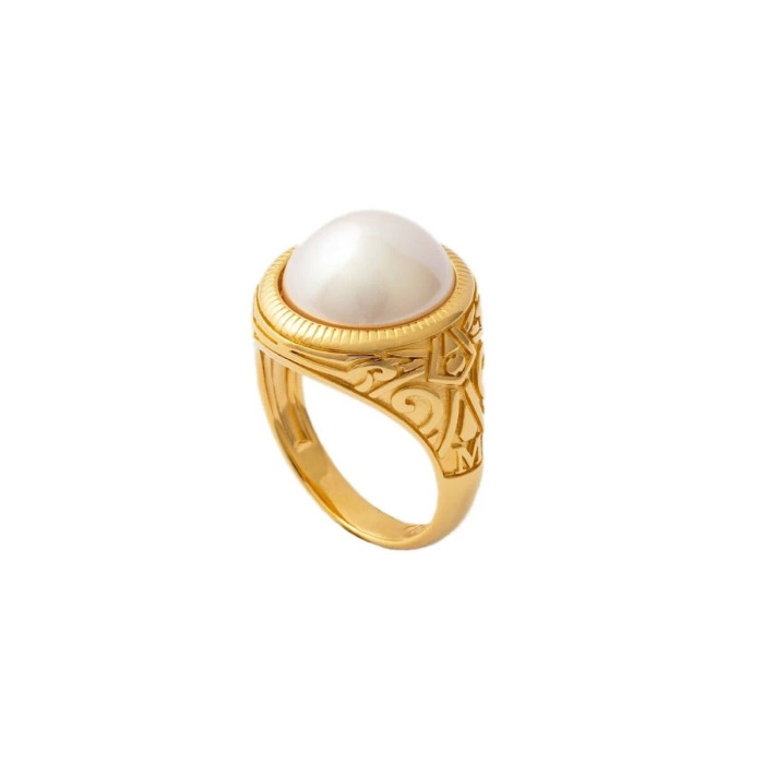 Ladies' Ring Majorica 17218.01.1.919.010.1 Golden