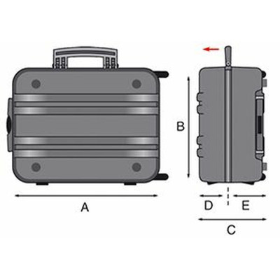 Tool Case GT Line Polyester PVC Metal Polyethylene Natural rubber