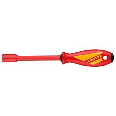 Electrician's screwdriver with socket tip WITTE MAXX VDE Hex 13 mm Hexagonal