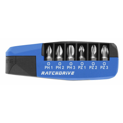 Precision screwdriver WITTE Ratchdrive Bit set