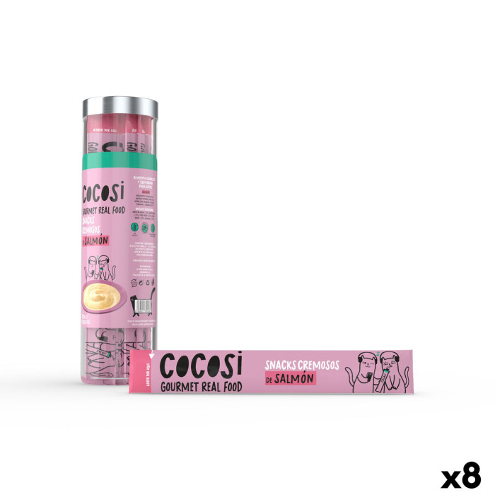 Snack for Cats Cocosi Gourmet Real Food Salmon 10 Pieces (8 Units)