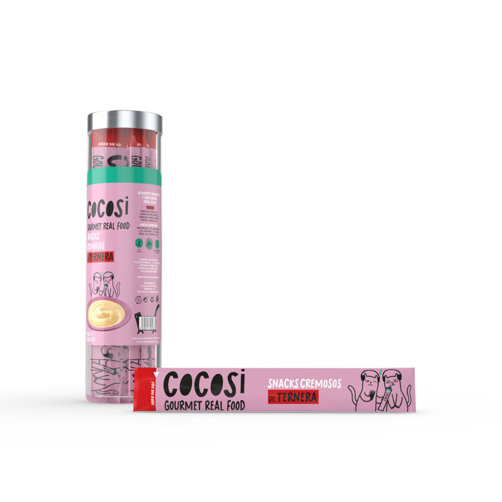 Snack for Cats Cocosi Gourmet Real Food Beef 10 Pieces (8 Units)