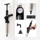 High-Pressure Compressed Air Plunger with Accessories and 5-in-1 Pressure Gauge Jetpro InnovaGoods
