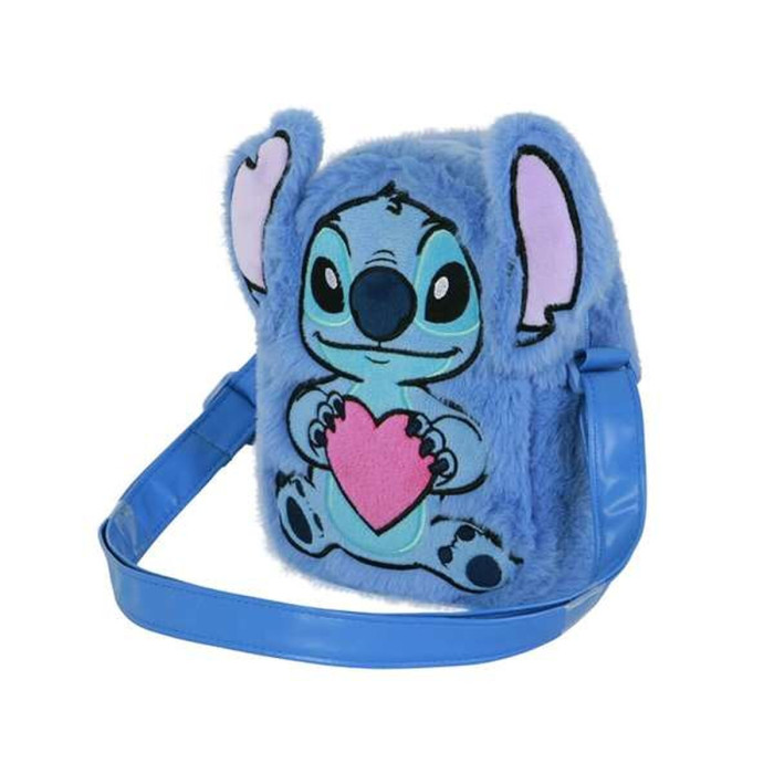 Shoulder Bag Stitch Blue 21 x 18 x 10 cm