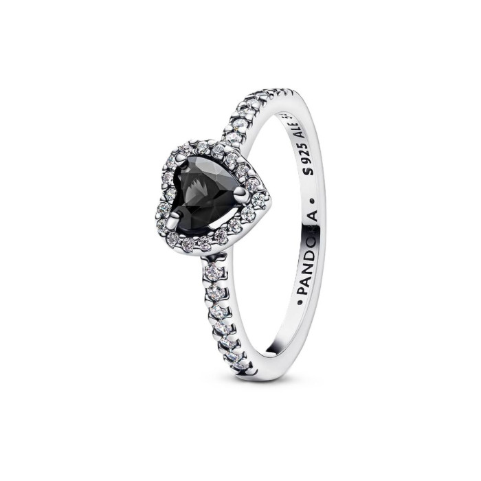 Ladies' Ring Pandora 198421C04-54 Silver Black