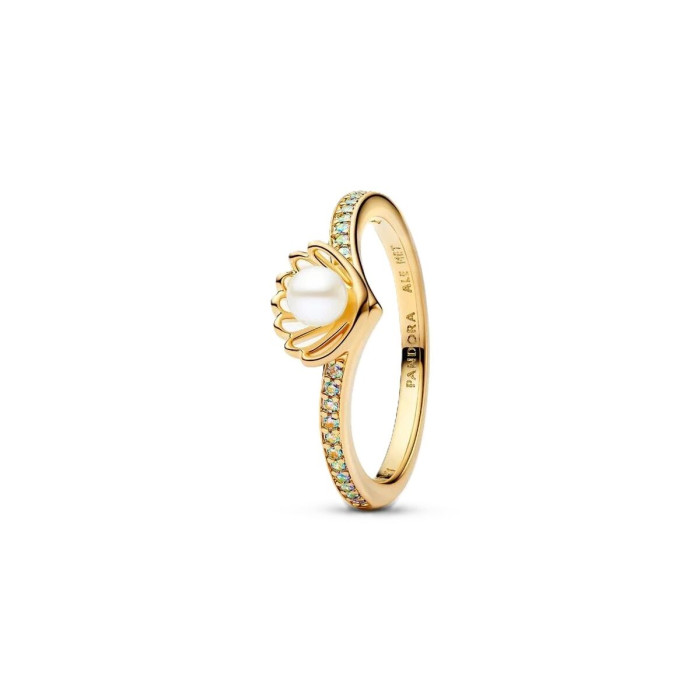 Ladies' Ring Pandora 163654C01-54 Golden